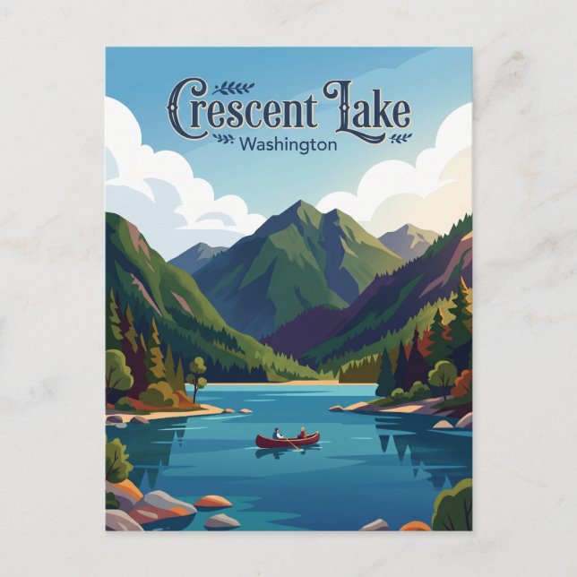 Crescent Lake USA Postcard (Front)