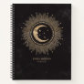 Crescent Man in the Moon Personalized Notebook
