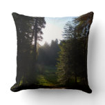 Crescent Meadow Morning at Sequoia National Park Throw Pillow