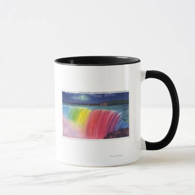 Crescent Moon above Illuminated Horseshow Mug (Right)