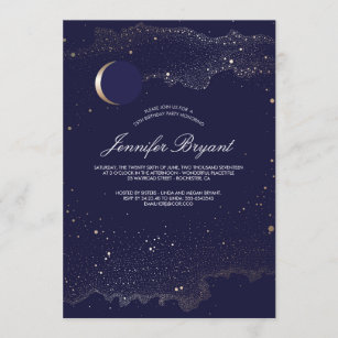Star birthday invitation card — Image card