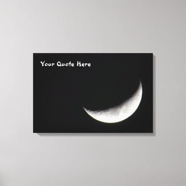 Crescent Moon Canvas Print (Front)