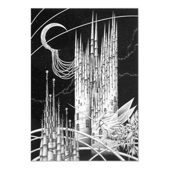 Crescent Moon Castle Photo Print (Front)