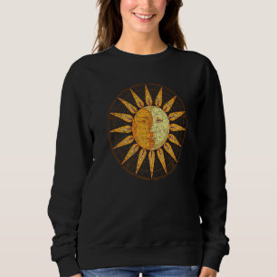 Crescent Moon Celestial Body Boho Sun Moon Astrolo Sweatshirt
