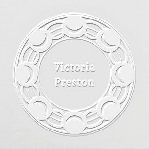 Crescent Moon Circle Embosser