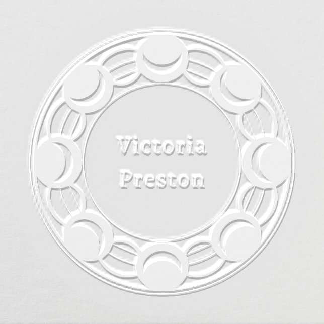 Crescent Moon Circle Embosser (Design)