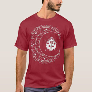 Crescent Moon Entomologist Ladybug Insect Pagan T-Shirt