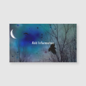 Crescent Moon Fantasy Crow Art (Front)