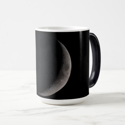 Crescent moon from NASA images  Magic Mug