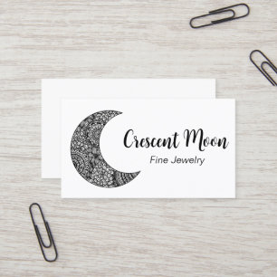 Crescent Moon Jewellery Maker Business Card
