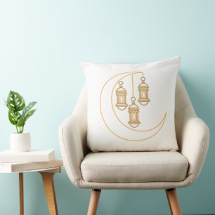 Crescent Moon Lantern Pillow