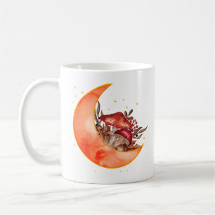 Crescent Moon Mushroom Cottagecore Fungi Mycology Coffee Mug