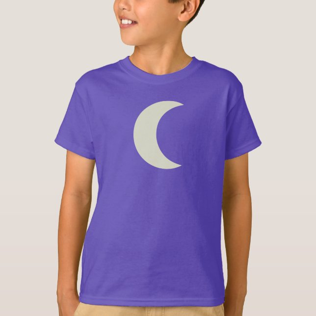 Crescent Moon Organic Purple Shirt (Front)