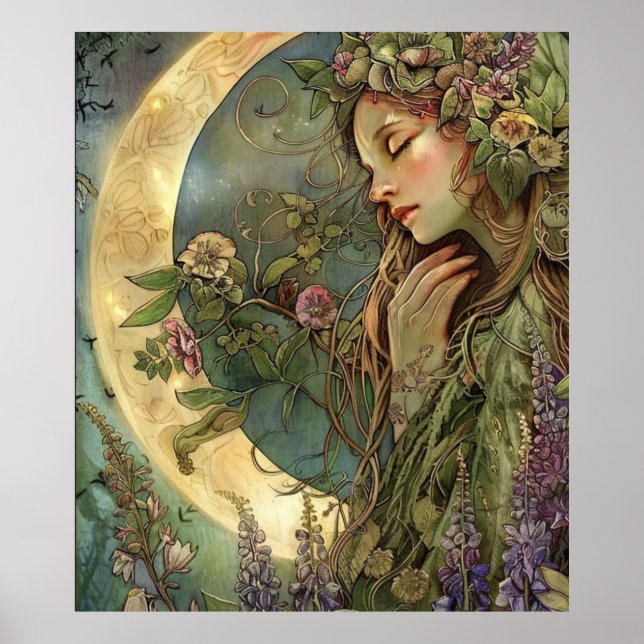 Crescent Moon Ostara  Poster (Front)