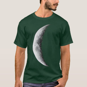 Crescent Moon Outer Space Galaxy Astronomy T-Shirt