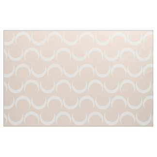 Crescent Moon Pattern - Pastel Pink Fabric