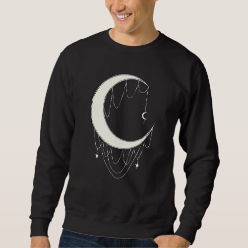 Crescent Moon Sickle Witch Magic Sweatshirt