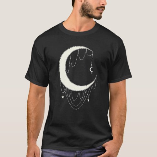 Crescent Moon Sickle Witch Magic T_Shirt