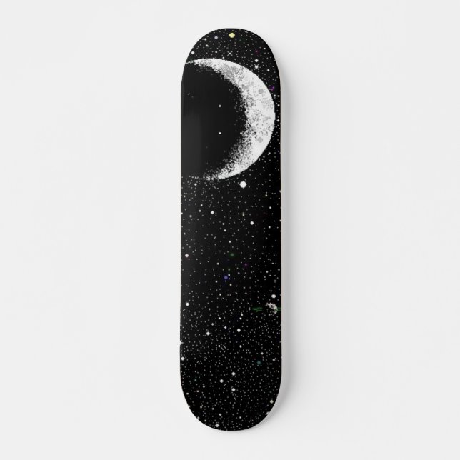 Crescent Moon Skateboard Deck (Front)