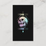 Crescent Moon Skull Occult Witchcraft Pastel Goth Business Card