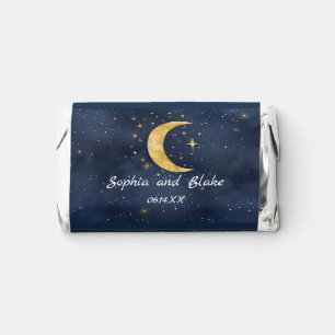 Crescent Moon Starry Night Chocolate Wedding Hershey's Miniatures