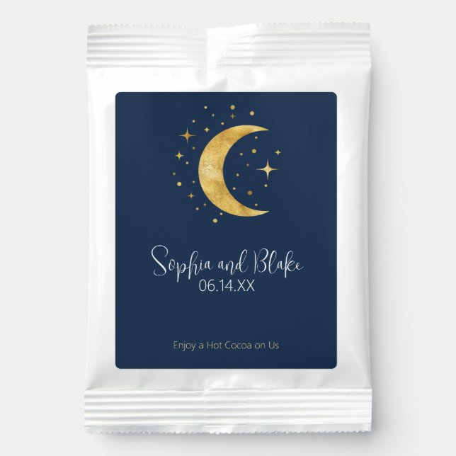 Crescent Moon Starry Night Hot Cocoa Drink Mix (Front)