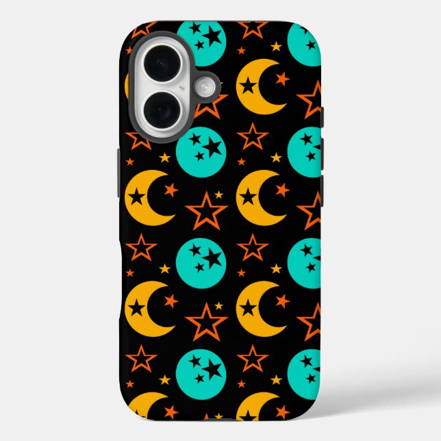 Crescent Moon Stars Night Sky Galaxy Midnight Case-Mate iPhone Case (Back)