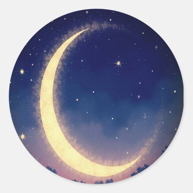 “Crescent Moon Sticker Pack - Magical Celestial  (Front)