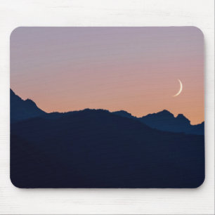 Crescent Moon & Venus Seabeck, Washington Mouse Pad