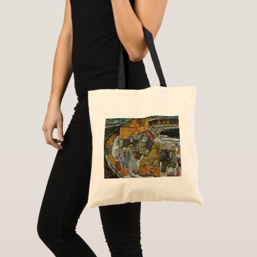 Crescent of Houses II Island Town by Egon Schiele Tote Bag