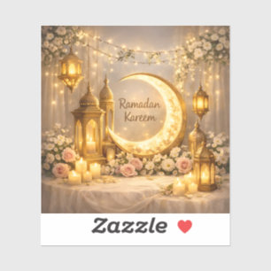 Crescent Of Light And Peace – Ramadan Crescent Sticker
