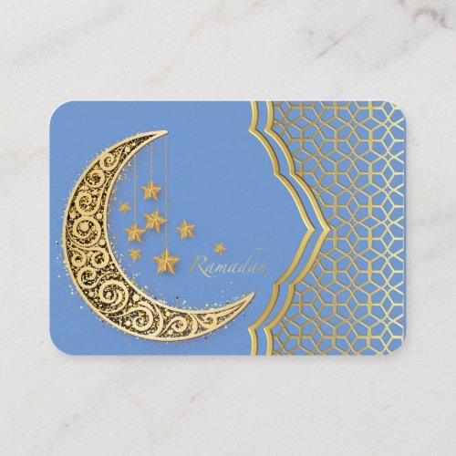 Crescent of ramadan  business card