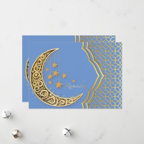 Crescent of ramadan  holiday card