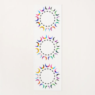 Crescent Pride Moons & Black Hearts Yoga Mat
