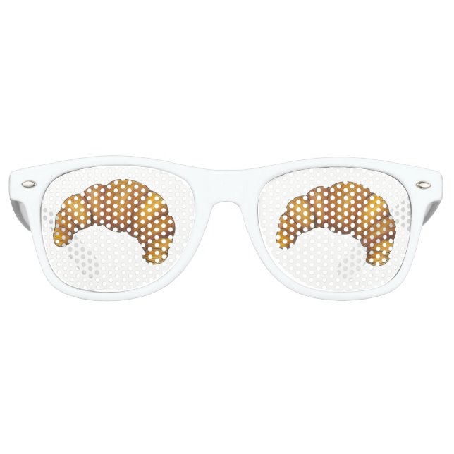 Crescent Roll Buttery French Croissant Pastry Food Retro Sunglasses (Front)