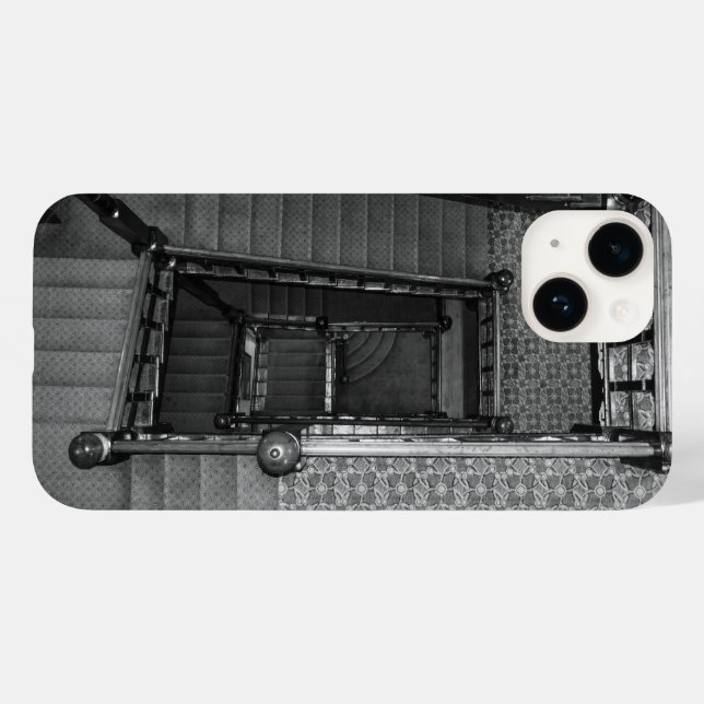 Crescent Stairwell Grayscale Case-Mate iPhone Case (Back (Horizontal))