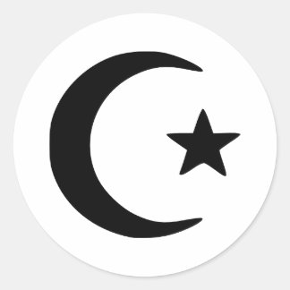 Crescent - Star Classic Round Sticker