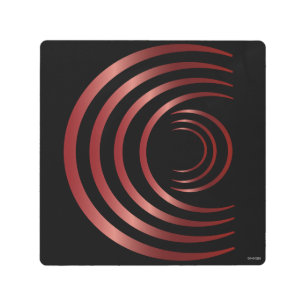 Crescent Symbols Crop Circle s Metal Print