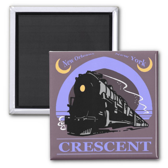 Crescent Train Ride Refrigerator Magnet