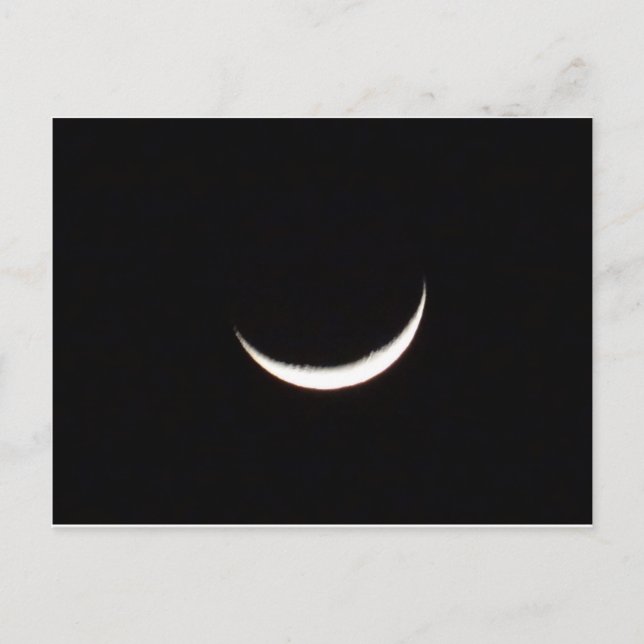 Crescent Winter Moon Postcard (Front)