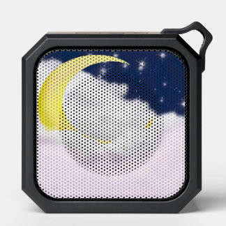 Cresent Moon in Soft Clouds Bluetooth Speaker