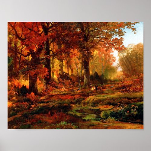 Cresheim Glen Wissahickon Autumn Thomas Moran Poster