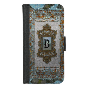 Crespelle Old Book Style Beautiful Monogram iPhone 8/7 Wallet Case