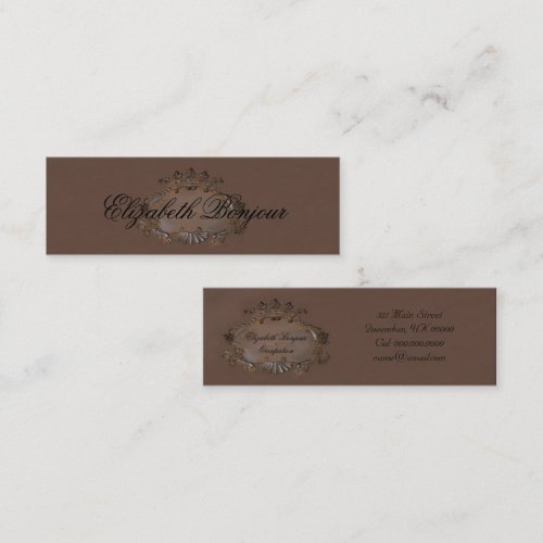 Crest ~ Business Card / Emblem Royal Crown Slim