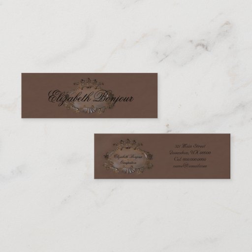 Customizable Crest ~ Business Card / Emblem Royal Crown Slim