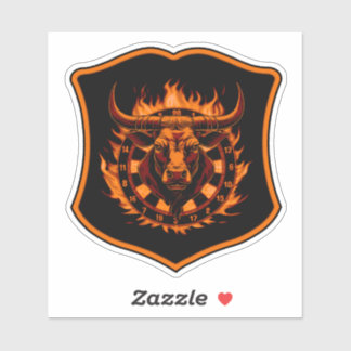 Crest Dartboard Bull Darts Dart Art Sticker