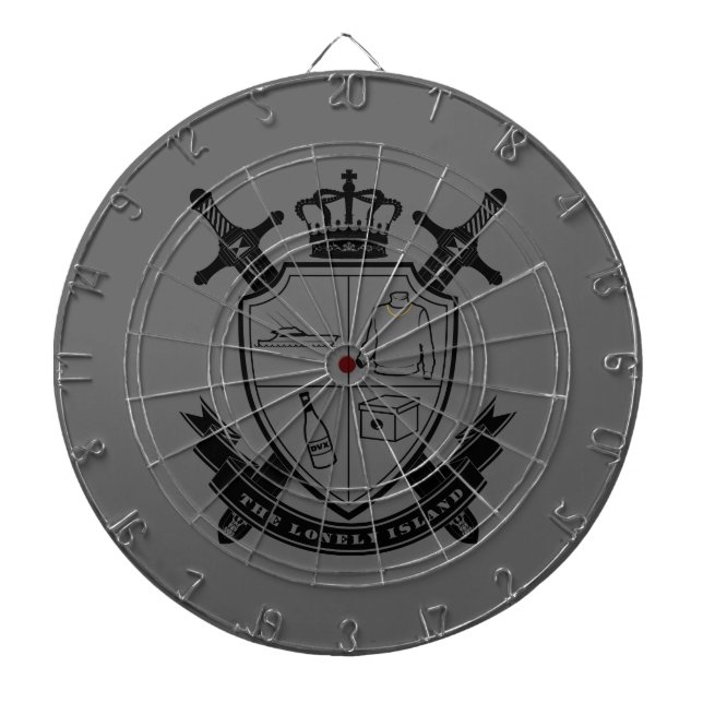 Crest Dartboard With Darts (Front)