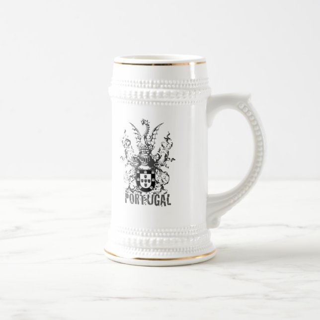 Crest Dragon and Knight Beer Stein (Right)