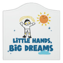 Crest Large Room Sign little hands big dreams