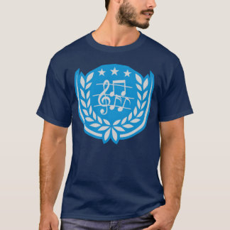 Crest music notes clef family T-Shirt